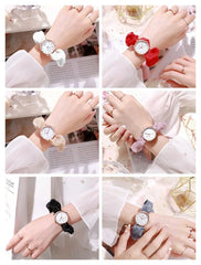 Stylish Women's Quartz Watch - 1 Pc Water Resistant Bracelet Timepiece