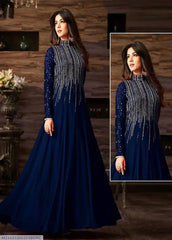 3 Pcs Women's Unstitched Sequins Embroidered Suit