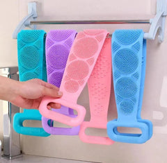 5 Pcs Easy-to-Clean Silicone Body Wash Belt - Multicolor for Convenient Bathing