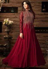 3 Pcs Women's Unstitched Sequins Embroidered Suit