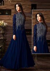 3 Pcs Women's Unstitched Sequins Embroidered Suit